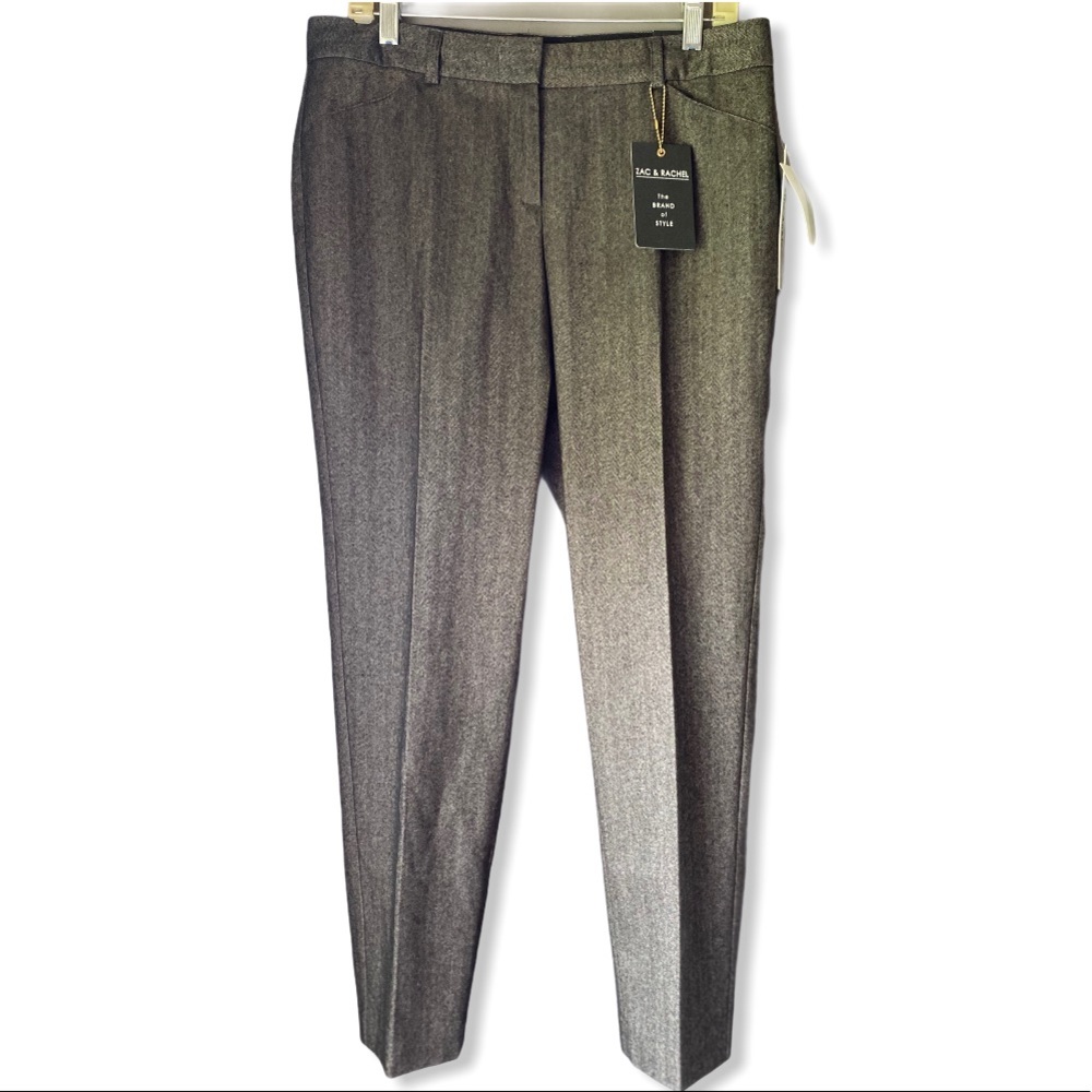 ZAC & RACHEL Flattering Slim Ankle Pant, Gray 10